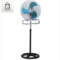 GENERICO - Ventilador, 3 en 1, aspas de color azul, modelo 2024, de 55W