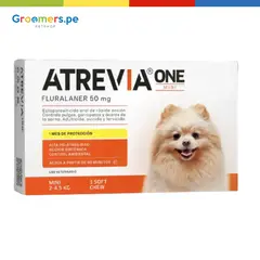 ATREVIA - Antipulga One Mini De 2 A 4.5 Kg - X 1 Tableta