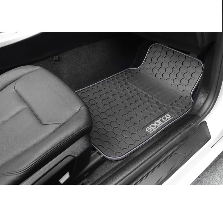 Set de Alfombras para Auto 3 Piezas Negro-Gris SPF500GR