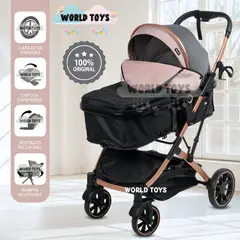 EBABY - Coche Moisés Travel System «BREYELL» de Lujo Pink