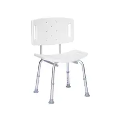 GENERICO - Silla para ducha con respaldar 2 en 1