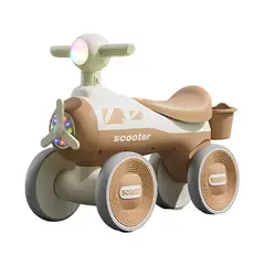 GENERICO - Scooter Para Niños Coche Sin Pedales De Equilibrio - Marrón