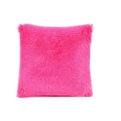 GENERICO - COJIN CUADRADO PELO LARGO 35X35 FUCSIA