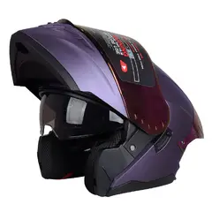 GENERICO - CASCO MOTO HOKEN HK3 VIOLETA MATE TALLA ¨L¨