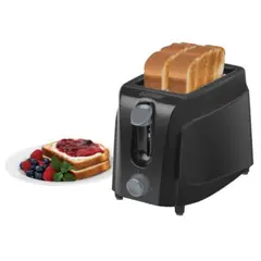 BLACK+DECKER - Tostadora de 2 Rebanadas Black & Decker TR200BD-CL Negro