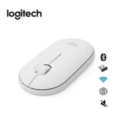 LOGITECH - Mouse Pebble M350 Bluetooth Blanco