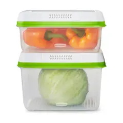 Rubbermaid - 2 Contenedores para Frutas o Verduras Rubbermaid 2114820