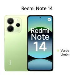 XIAOMI - REDMI NOTE 14 4G 8GB RAM 256GB COLOR VERDE LIMÓN CASE DE REGALO