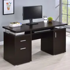 R&R MUEBLES - Escritorio Moderno Momochi Marrón