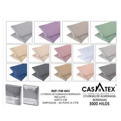 CASATEX - FUNDAS DE ALMOHADA BORDADA