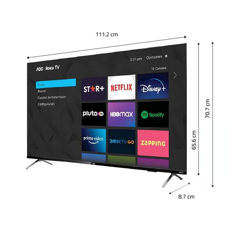 Televisor Led 4K UHd Smart Roku 50 50U6125
