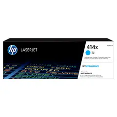 HP - Cartucho de Tóner Alto Rendimiento HP Laserjet414X Cian