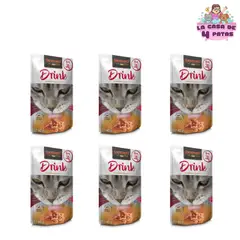 CAT FOOD LEONARDO - PACK 6 LEONARDO DRINK TERNERA x40Gr