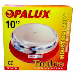 OPALUX - TIMBRE Campana Industrial 10 Pulgadas - 220VAC -