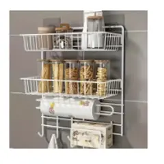 GENERICO - Organizador de Pared Metálico con Portapapel Blanco