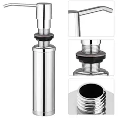 RINOX - Dispensador de Jabón Líquido R-inox para Empotrar Cocina Cromado
