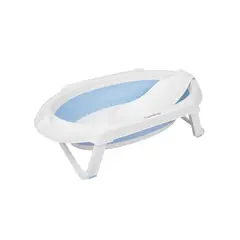 CARESTINO - Bañera Plegable con Soporte Ipanema Celeste