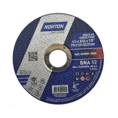 NORTON - DISCO DE CORTE FINO EXTRA 4 1/2"X3/64"X7/8" BNA12