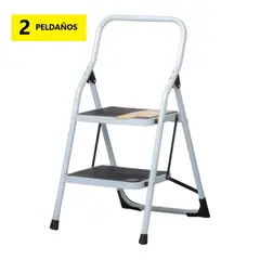 PRETUL - Escalera Plegable 2 Peldaños Soporta 150 kg