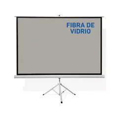 NEO DIGITAL - Pantalla ecran trípode fibra de vidrio gris 84 pulgadas 1.71X1.28m