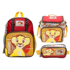 DISNEY - Pack Escolar Mochila Nido Simba El Rey Leon 2