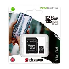 KINGSTON - Memoria Microsd 128Gb Clase 10 + Adaptador