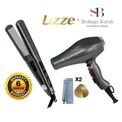 LIZZE - PLANCHA Y SECADORA PROFESIONAL LIZZE EXTREME + 2 TINTES IGORA 12-4