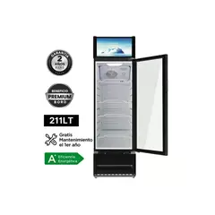 BORD - Vitrina Exhibidora Vertical 211LT EX211-M Blanco