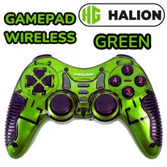 HALION - MANDO GAMEPAD INALAMBRICO RECARGABLE GREEN HA-8011