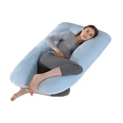 GENERICO - ALMOHADA EMBARAZO PLUS CONFORT CELESTE