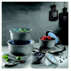 VIP AHMET - Contenedor hermético plomo 4 piezas 3L+2L+1L+ 0.50L