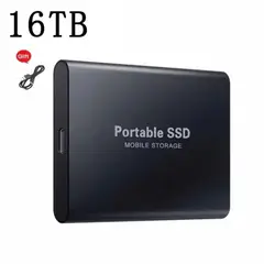 GENERICO - Disco Duro Externo de 16TB SSD - Gran Almacenamiento