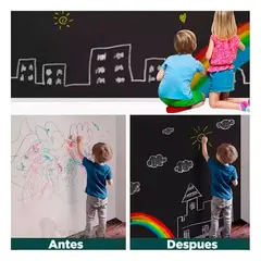 GENERICO - Pizarra Novedosa Pegable de Color Negro