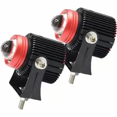 GENERICO - LUCES EXPLORADORAS DUAL PARA MOTO NEBLINEROS ROJO