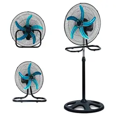 GENERICO - Ventilador industrial 3 en 1 de 18" 5 aspas Piso,Pared,Escritorio