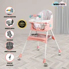 EBABY - Silla de Comer «LULU » con juguete Melon