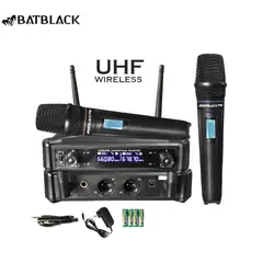 BATBLACK - Micrófono Inalámbrico Profesional BT-M40 PRO Multifrecuencia