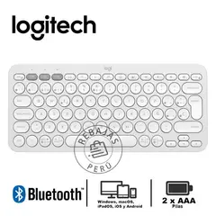 LOGITECH - Pebble 2 K380S Teclado Bluetooth Inalámbrico Compacto Blanco