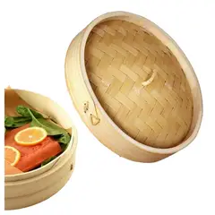 GENERICO - Tapa de Vaporera De Bambu 27cm diam 1pza