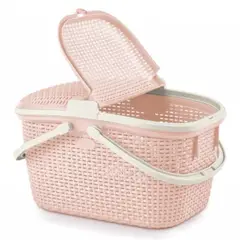 Reyplast - Canasta Tavarua Modelo Ratán Rosado