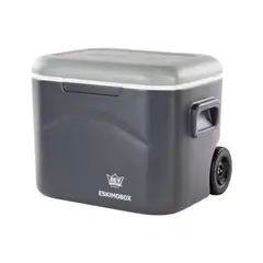 Reyplast - Cooler Eskimobox 57. 5 L con Ruedas Portátil Gris