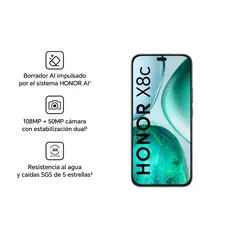 HONOR - X8C NEGRO - 8GB RAM 256GB REGISTRADO