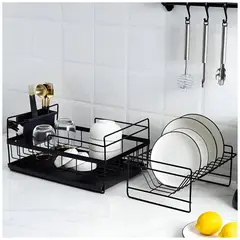 MINARI - Set de 2 Escurridor Organizador Vasos Cubiertos y Porta Platos E92