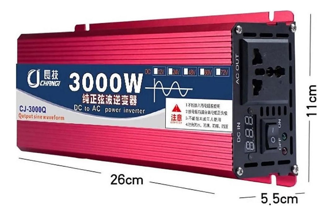 Inversor Solar Onda Pura 3000w 12v