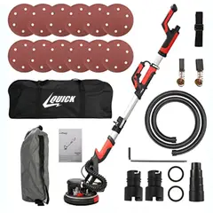 QUICK - Lijadora De Pared Y Techo Luz Led 800w 1900rpm 225mm