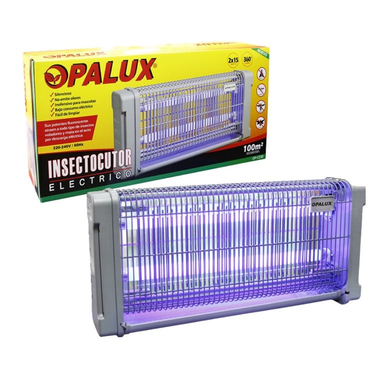 Insectocutor Mosquitos Moscas 30W 100m2 Opalux OP-C230