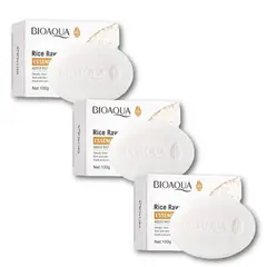 BIOAQUA - 3 Jabón Aclarante de Arroz -