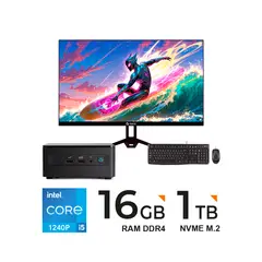 ASUS - PC 12 Pro con Intel Core i5-1240P + 16GB RAM, SSD 1TB y Monitor FHD 23.8"