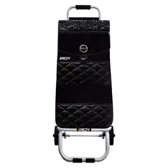 ROY - Carrito Margarita Estructura Fija Bolso con Relieve Negro