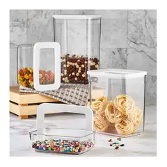 VIP AHMET - Contenedor de almacenamiento rectangular set de 4 piezas